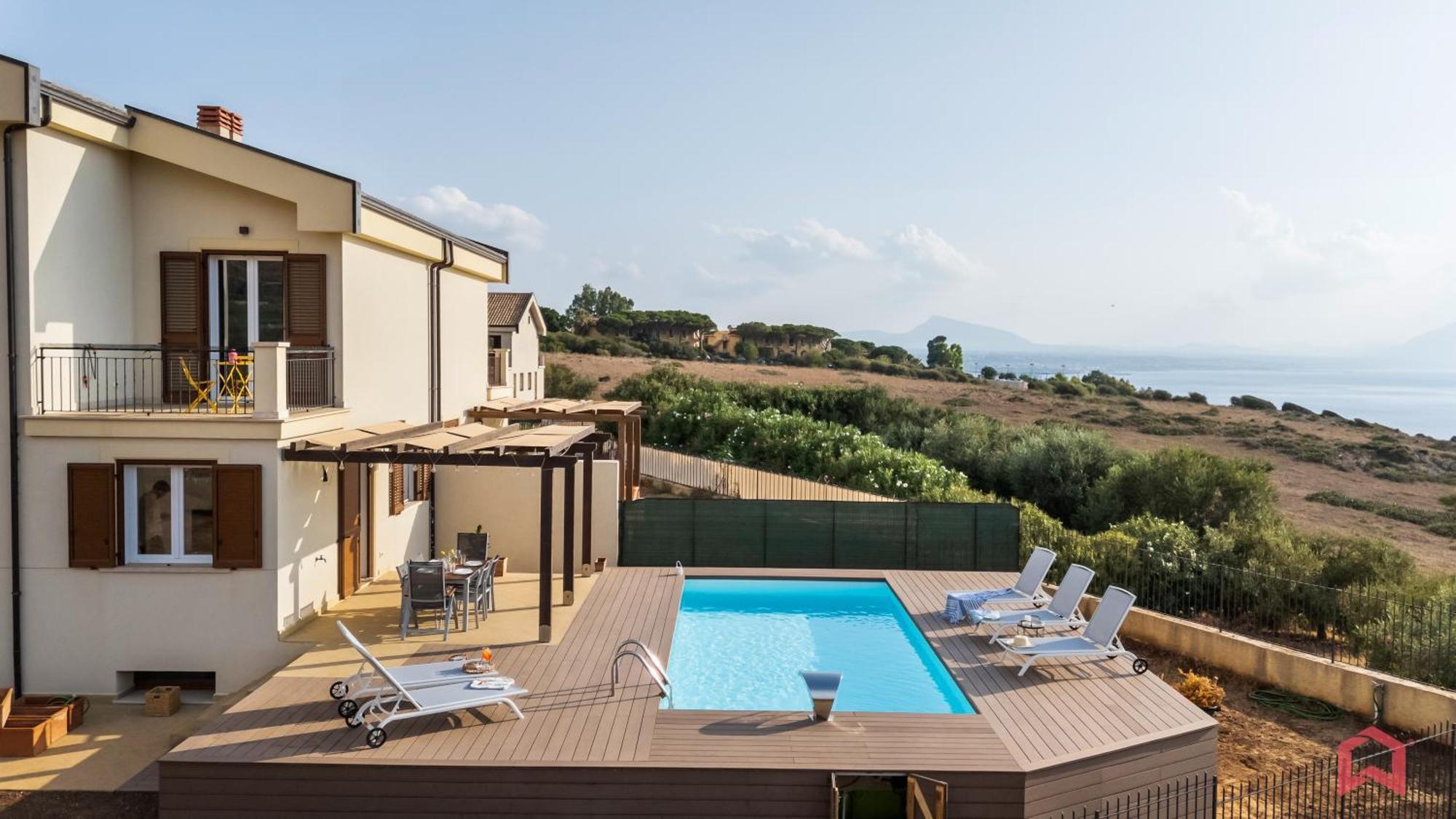 Villa With Sea View Private Pool Terrasini Exterior foto